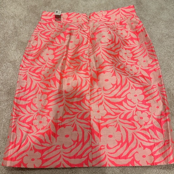 J. Crew Plumeria Jacquard Crossover Pencil Skirt 10 NWT - Picture 3 of 3